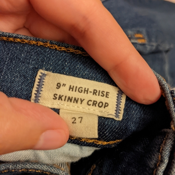 Madewell 9" High-Rise Skinny Crop Jeans in Delmar Wash 27 - Picture 5 of 8